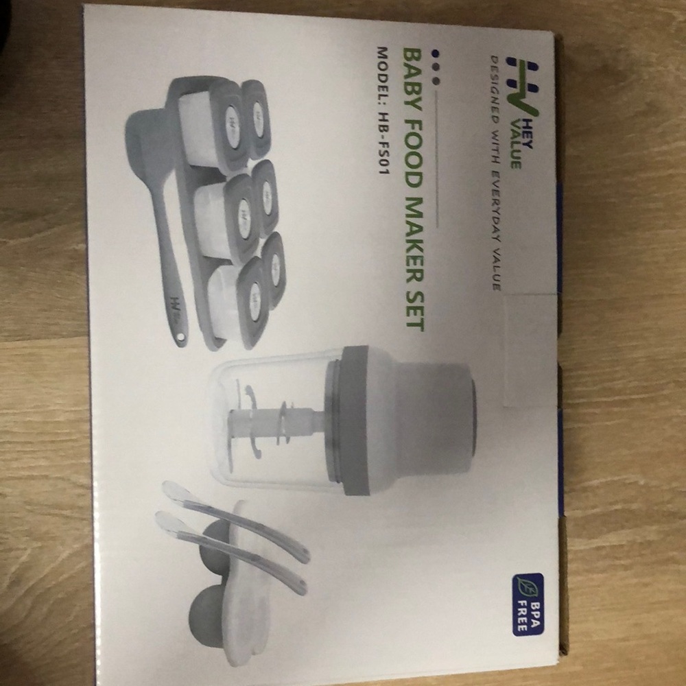 Hey Value Baby Food Maker- NEW NEVER USED IN BOX